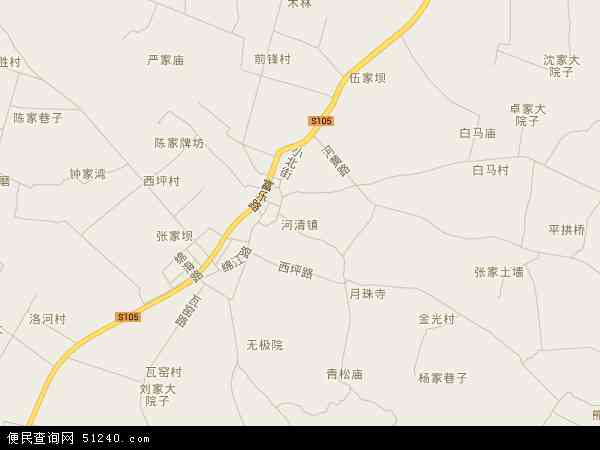 河清镇地图 - 河清镇电子地图 - 河清镇高清地图 - 2024年河清镇地图
