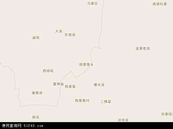 韩家集乡地图 - 韩家集乡电子地图 - 韩家集乡高清地图 - 2024年韩家集乡地图