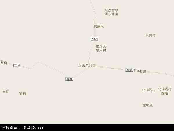 汉古尔河镇地图 - 汉古尔河镇电子地图 - 汉古尔河镇高清地图 - 2024年汉古尔河镇地图