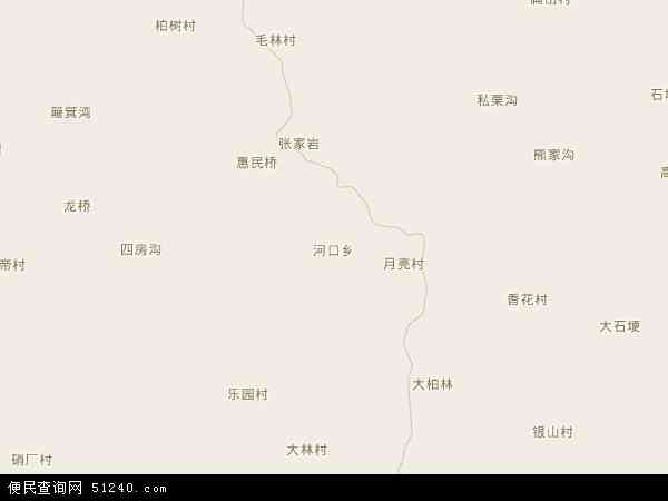 河口乡地图 - 河口乡电子地图 - 河口乡高清地图 - 2024年河口乡地图