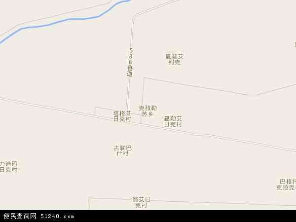 克孜勒苏乡地图 - 克孜勒苏乡电子地图 - 克孜勒苏乡高清地图 - 2024年克孜勒苏乡地图