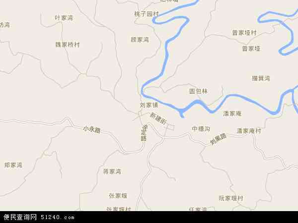 刘家镇地图 - 刘家镇电子地图 - 刘家镇高清地图 - 2024年刘家镇地图