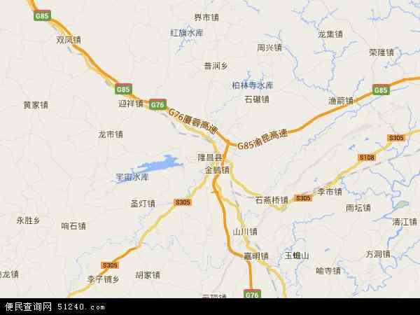 隆昌县地图 - 隆昌县电子地图 - 隆昌县高清地图 - 2024年隆昌县地图