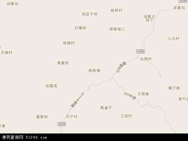 南岳镇地图 - 南岳镇电子地图 - 南岳镇高清地图 - 2024年南岳镇地图