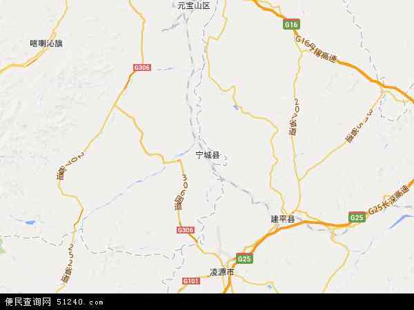 宁城县地图 - 宁城县电子地图 - 宁城县高清地图 - 2024年宁城县地图