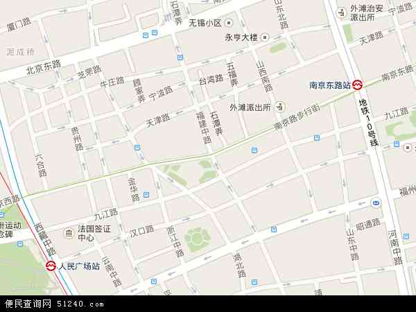南京东路地图 - 南京东路电子地图 - 南京东路高清地图 - 2024年南京东路地图
