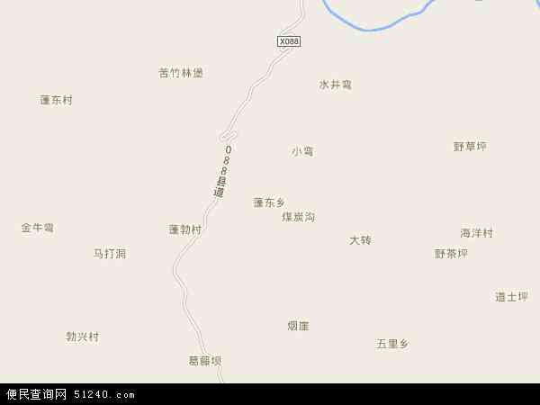 蓬东乡地图 - 蓬东乡电子地图 - 蓬东乡高清地图 - 2024年蓬东乡地图