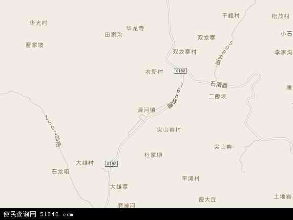 清河镇地图 - 清河镇电子地图 - 清河镇高清地图 - 2024年清河镇地图