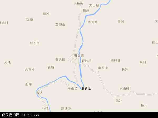 中国 广西壮族自治区 玉林市 容县 石头镇石头镇卫星地图 本站收录有