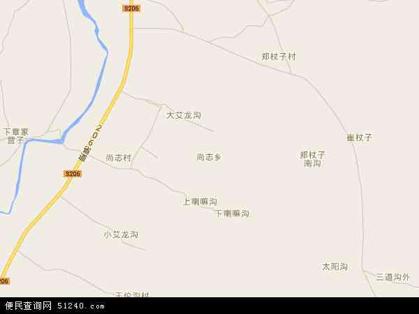 尚志乡地图 - 尚志乡电子地图 - 尚志乡高清地图 - 2024年尚志乡地图