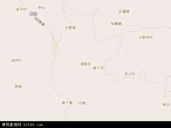 双鹤乡地图 - 双鹤乡电子地图 - 双鹤乡高清地图 - 2024年双鹤乡地图