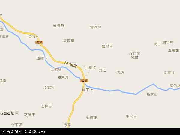 上奉镇地图 - 上奉镇电子地图 - 上奉镇高清地图 - 2024年上奉镇地图