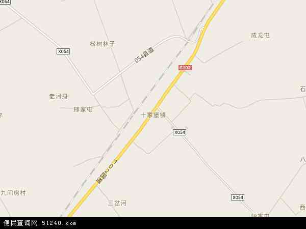 中国 吉林省 四平市 梨树县 十家堡镇 十家堡镇卫星地图 本站收录有