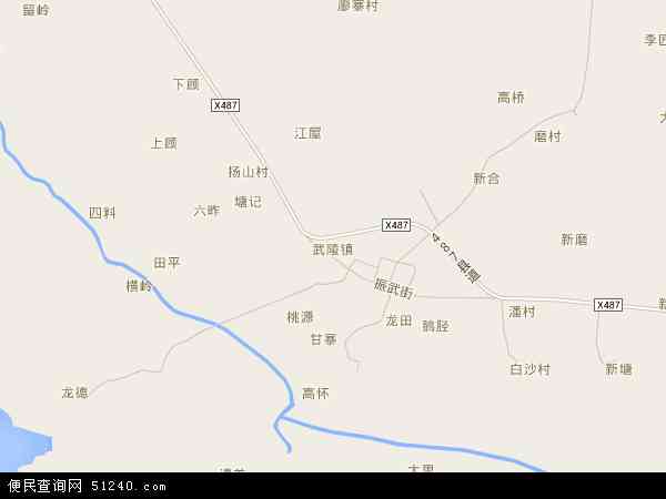 武陵镇地图 - 武陵镇电子地图 - 武陵镇高清地图 - 2024年武陵镇地图