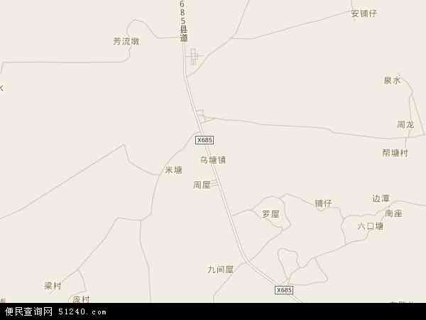 乌塘镇地图 - 乌塘镇电子地图 - 乌塘镇高清地图 - 2024年乌塘镇地图