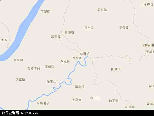 香龙镇地图 - 香龙镇电子地图 - 香龙镇高清地图 - 2024年香龙镇地图