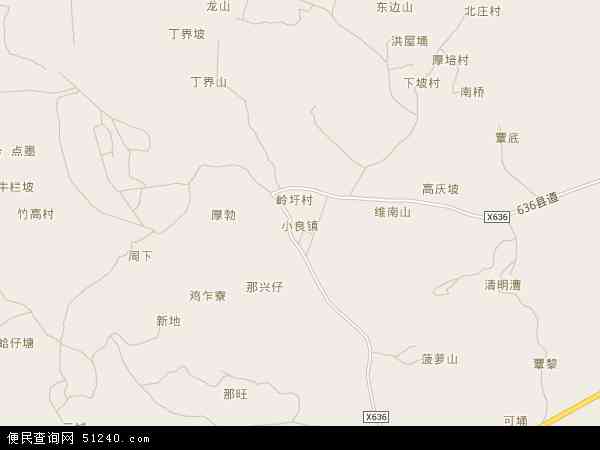 小良镇地图 - 小良镇电子地图 - 小良镇高清地图 - 2024年小良镇地图