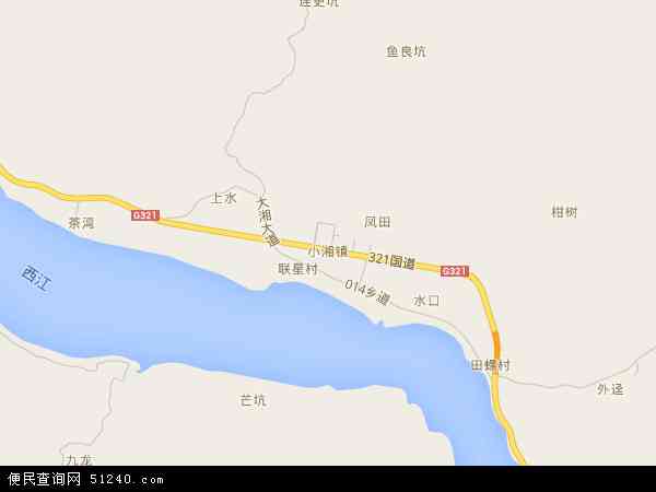 小湘镇地图 - 小湘镇电子地图 - 小湘镇高清地图 - 2024年小湘镇地图