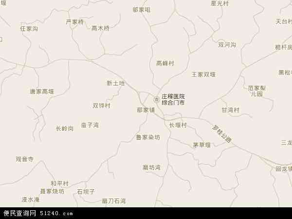 鄢家镇地图 - 鄢家镇电子地图 - 鄢家镇高清地图 - 2024年鄢家镇地图