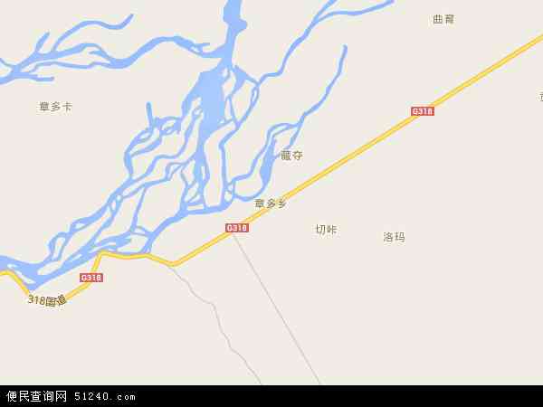 章多乡地图 - 章多乡电子地图 - 章多乡高清地图 - 2024年章多乡地图