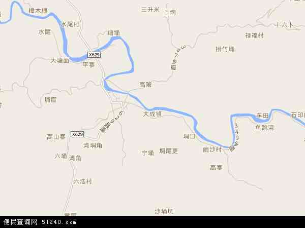 大成镇地图 - 大成镇电子地图 - 大成镇高清地图 - 2024年大成镇地图