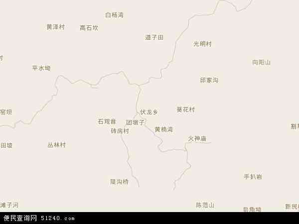 伏龙乡地图 - 伏龙乡电子地图 - 伏龙乡高清地图 - 2024年伏龙乡地图