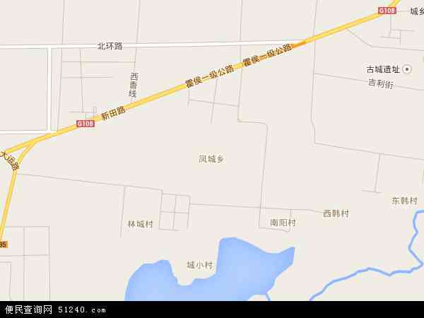 凤城乡地图 - 凤城乡电子地图 - 凤城乡高清地图 - 2024年凤城乡地图