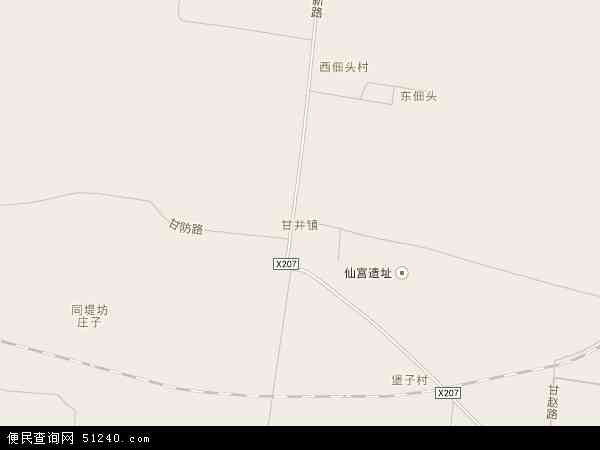 甘井镇地图 - 甘井镇电子地图 - 甘井镇高清地图 - 2024年甘井镇地图