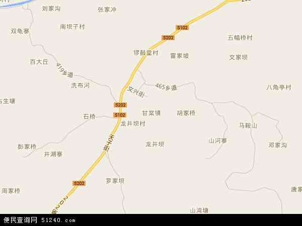 甘棠镇地图 - 甘棠镇电子地图 - 甘棠镇高清地图 - 2024年甘棠镇地图