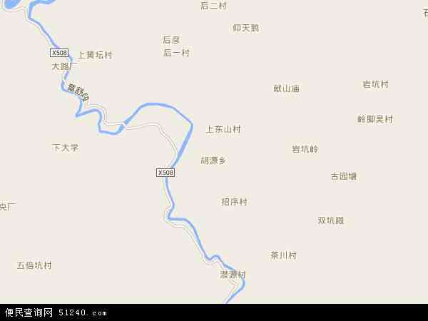 胡源乡地图 - 胡源乡电子地图 - 胡源乡高清地图 - 2024年胡源乡地图