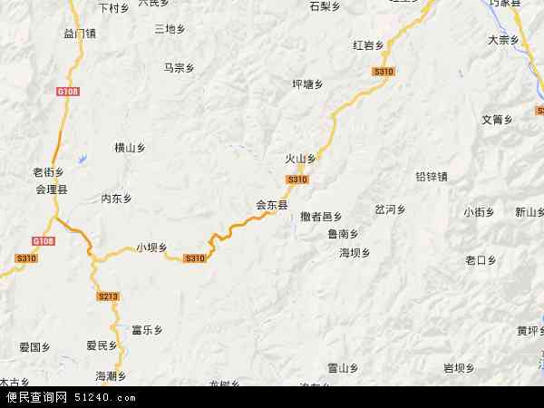 会东县地图 - 会东县电子地图 - 会东县高清地图 - 2024年会东县地图