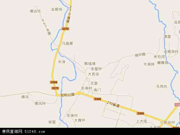 鹤城镇地图 - 鹤城镇电子地图 - 鹤城镇高清地图 - 2024年鹤城镇地图
