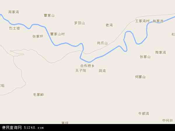 中国 湖南省 张家界市 永定区 合作桥乡 合作桥乡卫星地图 本站收录有