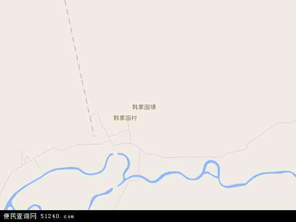 韩家园镇地图 - 韩家园镇电子地图 - 韩家园镇高清地图 - 2024年韩家园镇地图