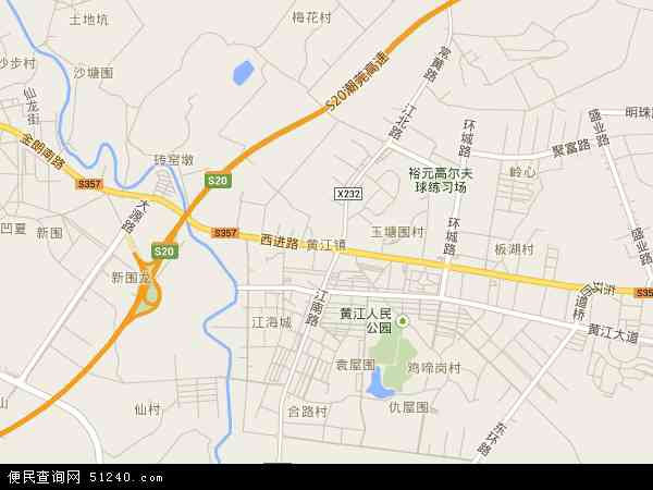 黄江镇地图 - 黄江镇电子地图 - 黄江镇高清地图 - 2021年黄江镇地图