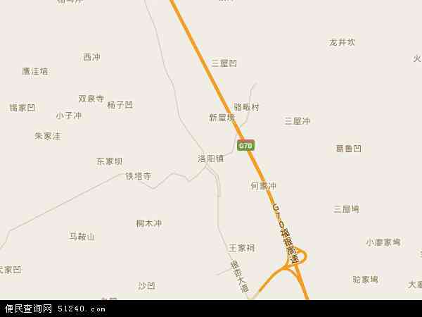 洛阳镇地图 - 洛阳镇电子地图 - 洛阳镇高清地图 - 2024年洛阳镇地图