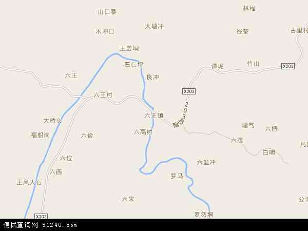 中国 广西壮族自治区 玉林市 容县 六王镇六王镇卫星地图 本站收录有