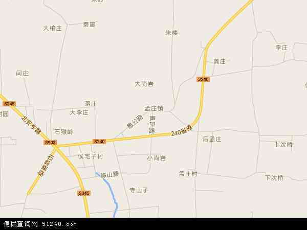孟庄镇地图 - 孟庄镇电子地图 - 孟庄镇高清地图 - 2024年孟庄镇地图