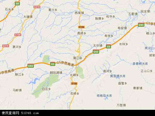 蒲江县地图 - 蒲江县电子地图 - 蒲江县高清地图 - 2024年蒲江县地图