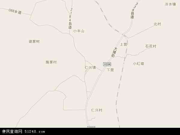 仁兴镇地图 - 仁兴镇电子地图 - 仁兴镇高清地图 - 2024年仁兴镇地图