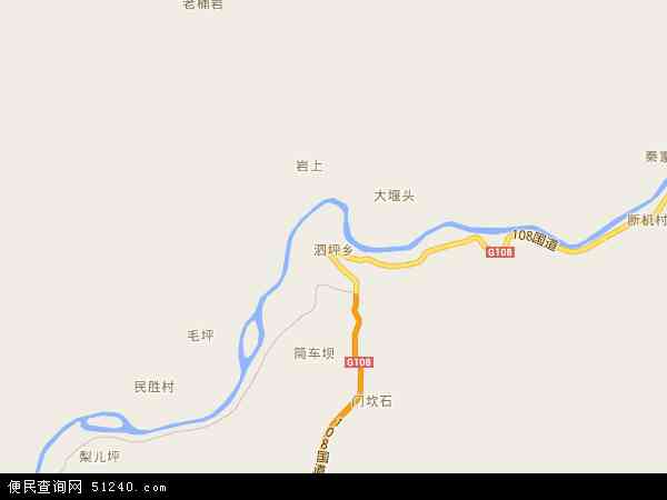 泗坪乡地图 - 泗坪乡电子地图 - 泗坪乡高清地图 - 2024年泗坪乡地图