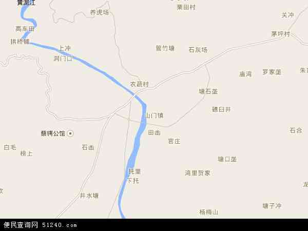 山门镇地图 山门镇电子地图 山门镇高清地图 2021年山门镇地图