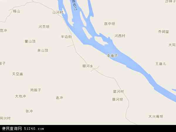 顺河乡地图 - 顺河乡电子地图 - 顺河乡高清地图 - 2024年顺河乡地图