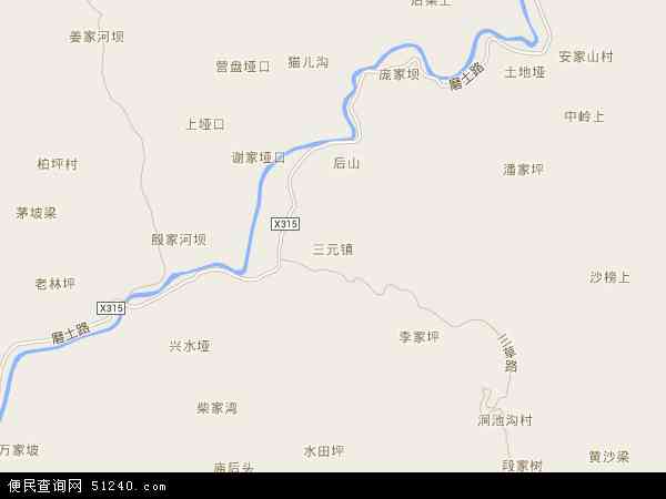 三元镇地图 - 三元镇电子地图 - 三元镇高清地图 - 2024年三元镇地图