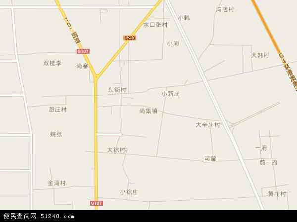 尚集镇地图 - 尚集镇电子地图 - 尚集镇高清地图 - 2024年尚集镇地图
