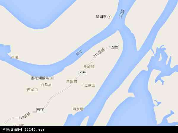 中国 江西省 九江市 永修县 吴城镇吴城镇卫星地图 本站收录有:2021