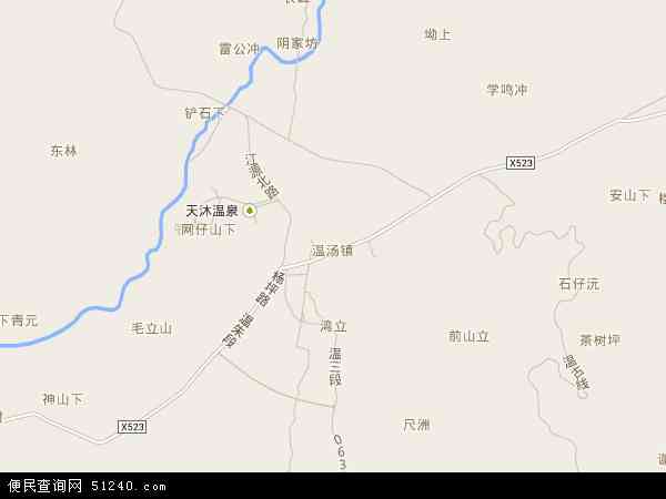 温汤镇地图 - 温汤镇电子地图 - 温汤镇高清地图 - 2024年温汤镇地图