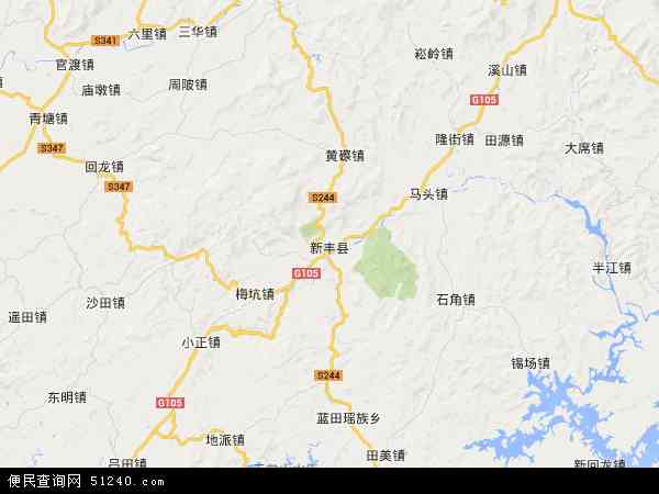 新丰县地图 - 新丰县电子地图 - 新丰县高清地图 - 2024年新丰县地图
