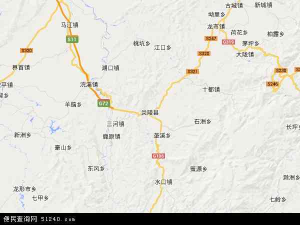 炎陵县地图 - 炎陵县电子地图 - 炎陵县高清地图 - 2024年炎陵县地图