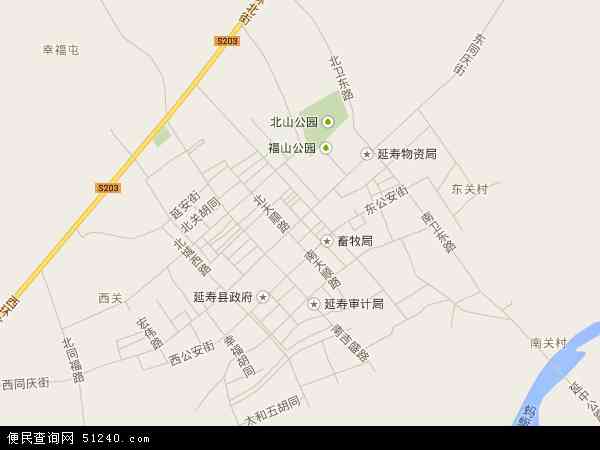 延寿镇地图 - 延寿镇电子地图 - 延寿镇高清地图 - 2024年延寿镇地图